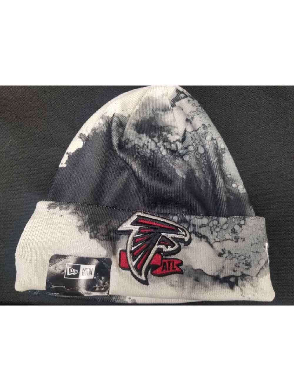 New Era Men's Atlanta Falcons '22 Ink Dye Knit Beanie One Size BRAND NEW! - Picture 3 of 6